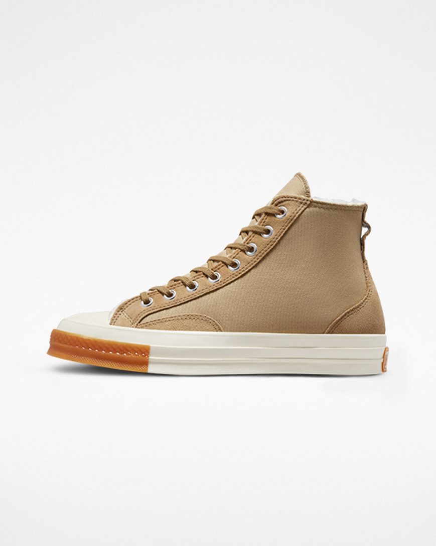 Tenisky Vysoke Converse Chuck 70 Podsite Colorblock Damske Hnedožltý | SK LFNWS3